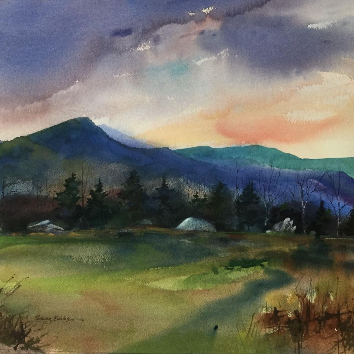 'Parkway Evening' (20" x 28")
